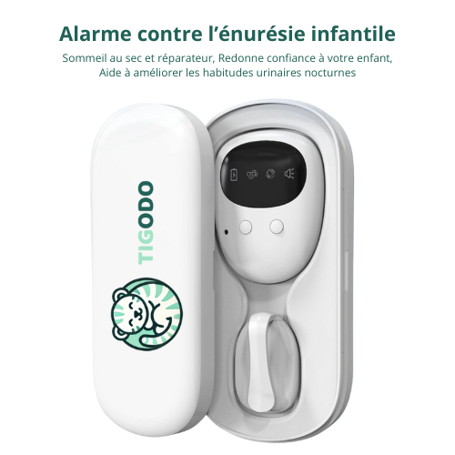 TIGODODO - L’alarme anti-énurésie qui aide votre enfant à rester au sec toute la nuit ! - TIGODO France